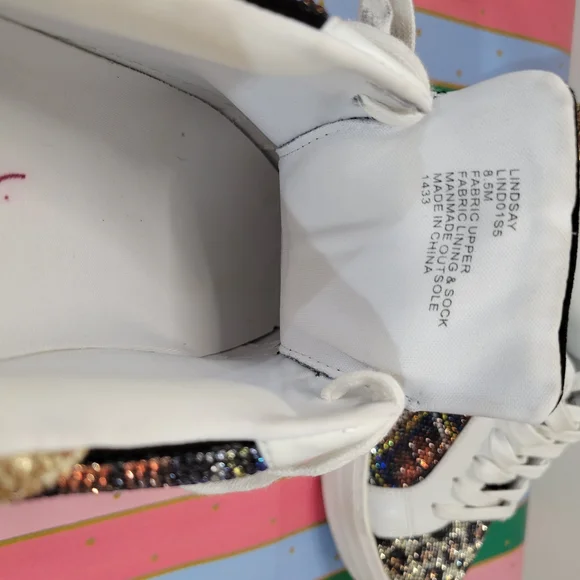BETSEY JOHNSON Sneakers with Gold and Leopard Print - Picture 5 of 12